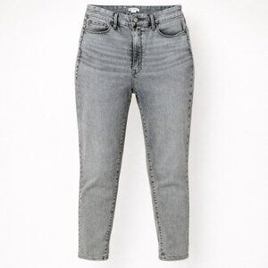 Good American Good Waist High-Rise Skinny Jeans Gray Acid Wash Size 18 Plus